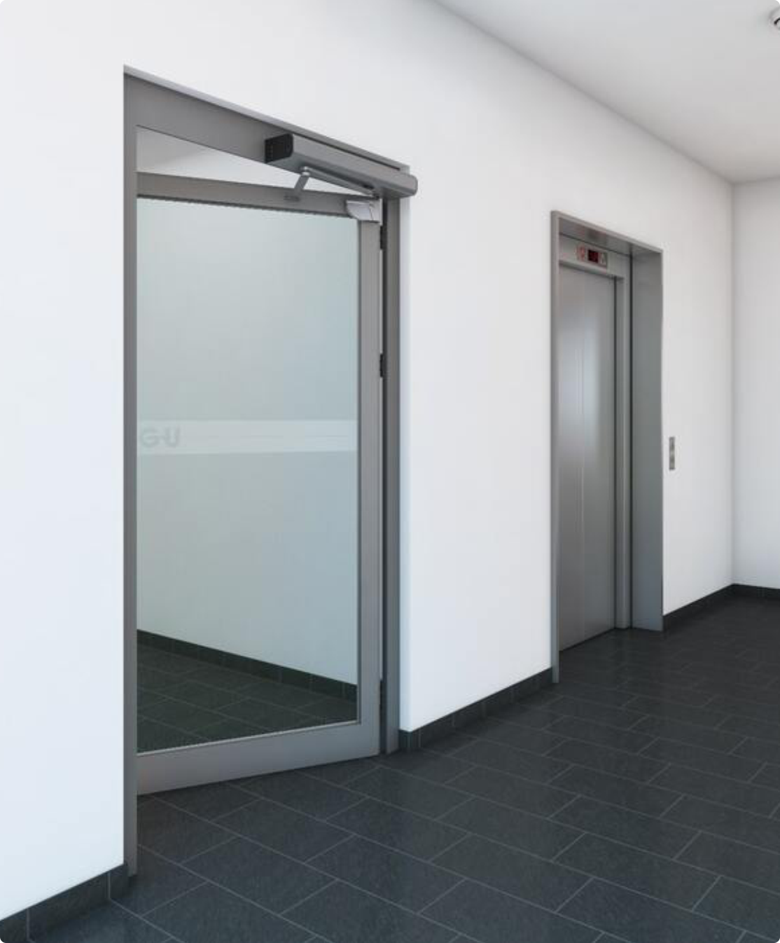 Motor porta de batente